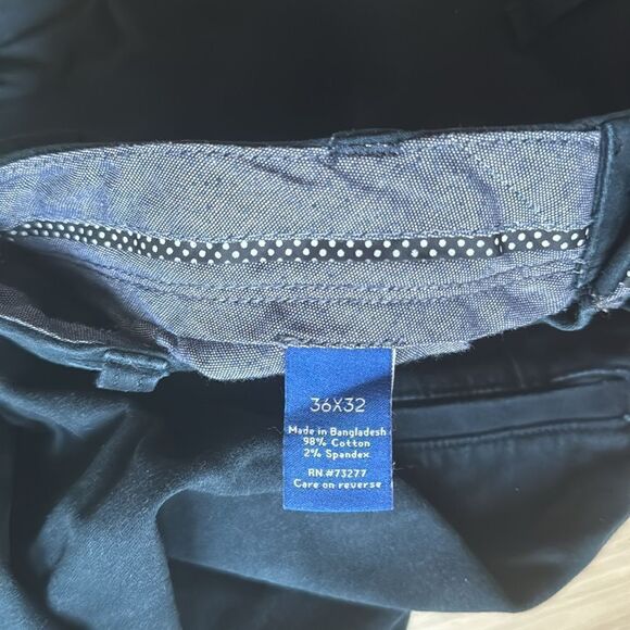 Apt 9 Premier Flex Regular Fit Navy Blue Pants Slacks Size 36x32 - Picture 7 of 7